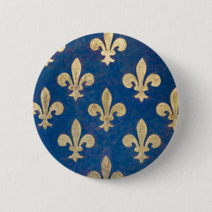 De fleur-de-lis of fleur-de-lys ronde button 5,7 cm
