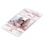 De flexibele magneet van de kerstfotokaart (Linkerzijde)