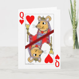De flirtende Koningin van de Rat van de Kaart van