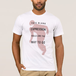 De flits "Blanco uitdrukking" Citaat Silhouette T-shirt