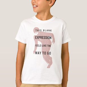 De flits "Blanco uitdrukking" Citaat Silhouette T-shirt