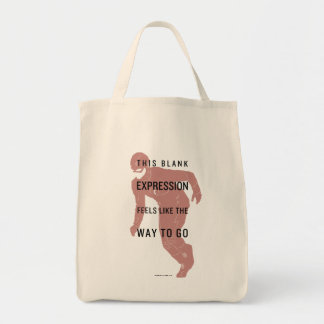 De flits | "Blanco uitdrukking" Citaat Silhouette Tote Bag