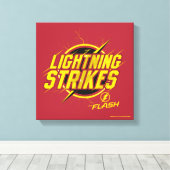 De flits | "blikseminslag" canvas afdruk (Insitu (Houten vloer))