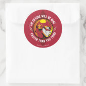 De flits | "De toekomst zal er zijn" Ronde Sticker (Tas)