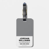 De flits | Flash-vergelijking Bagagelabel (Achterkant verticaal)