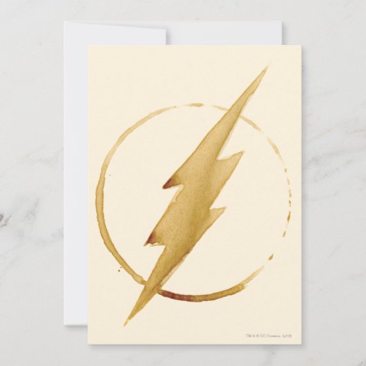 De flits | Geel borstEmbleem Kaart (Voorkant)