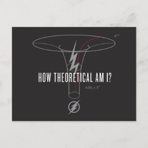 De flits "Hoe theoretisch ben ik?" Briefkaart