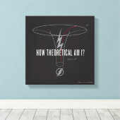 De flits | "Hoe theoretisch ben ik?" Canvas Afdruk (Insitu (Houten vloer))