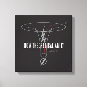 De flits "Hoe theoretisch ben ik?" Canvas Afdruk