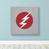 De flits | Lightning Bolt Logo Canvas Afdruk (Insitu (Houten vloer))