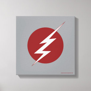 De flits Lightning Bolt Logo Canvas Afdruk