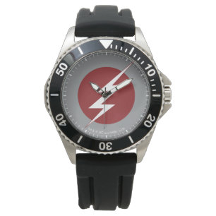 De flits Lightning Bolt Logo Horloge