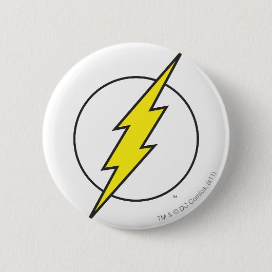 De flits | Lightning Bolt Ronde Button 5,7 Cm (Voorkant)