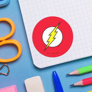 De flits Lightning Bolt Ronde Sticker