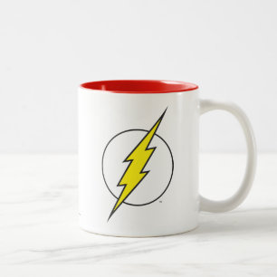 De flits Lightning Bolt Tweekleurige Koffiemok