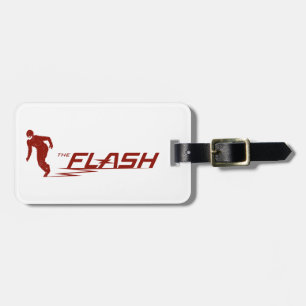 De flits Super Hero Name Logo Bagagelabel