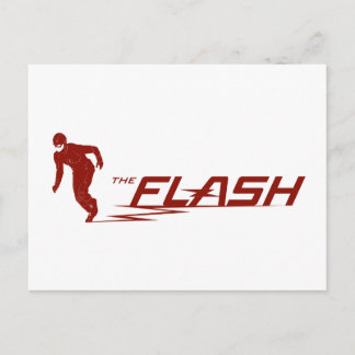 De flits | Super Hero Name Logo Briefkaart