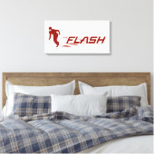 De flits | Super Hero Name Logo Canvas Afdruk (Insitu (Slaapkamer))