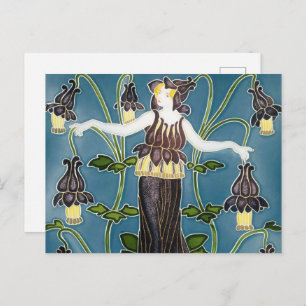 De Flora Art Nouveau van Walter Crane Briefkaart
