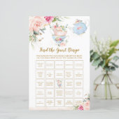 De Floral Shower van de Partij van het Tea vindt h (Staand voorkant)