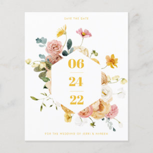 De Floral van de begroting sparen de Datamarktbroc Flyer