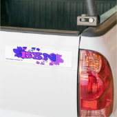 De Florale bumper van BSN Bodysurfkleding Bumpersticker (Op Truck)