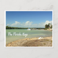 De Florida Keys fotoscène met boot en vogel