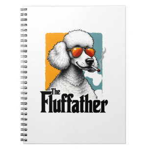 De Fluffather Poodle Vintage Grappige Hond Mafia V Notitieboek