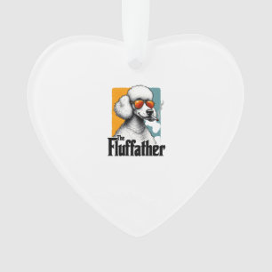 De Fluffather Poodle Vintage Grappige Hond Mafia V Ornament