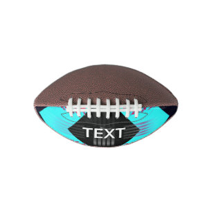 De Fluorescente Turkooise Gestreepte Samenvatting American Football