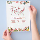 De Flyer van het lentefestival, de Flyer van de le (Hand)