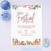 De Flyer van het lentefestival, de Flyer van de le (Enkel)