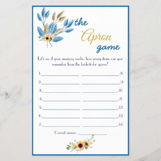 De Flyer van het Trouwfeest Spelkaart (Voorkant)