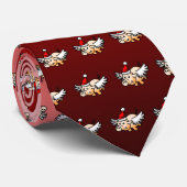De Flying Christmas Pig Stropdas (Opgerold)