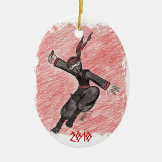 De Flying Ninja Keramisch Ornament