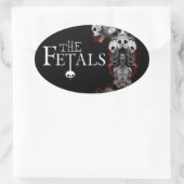 De foetale ovaal totem Sticker (Tas)