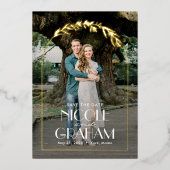De FOLIE van het Lijst van de dromen Wedding spare Uitnodiging (Voorkant)