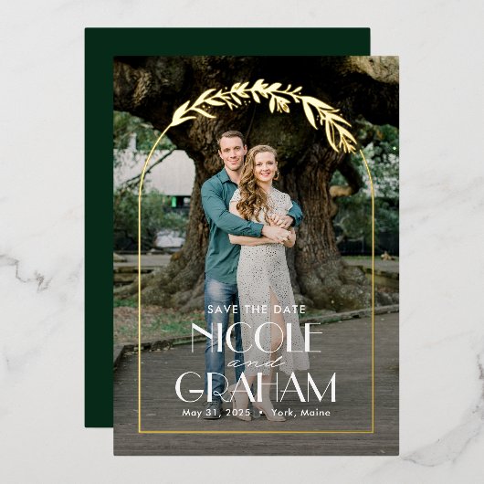 De FOLIE van het Lijst van de dromen Wedding spare Uitnodiging (Voorkant / Achterkant)