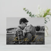 De Folie van het Manuscript van de kalligrafie spa Folie Uitnodiging (Staand Voorkant)