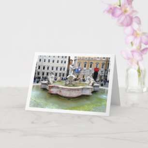 De Fontana del Moro, Rome, Italië Kaart