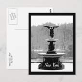 De fontein Bethesda in Winter Briefkaart (Voorkant / Achterkant)