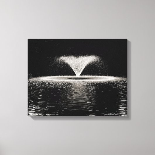 De fontein canvas afdruk (Voorkant)