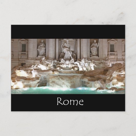 De fontein Trevi - Rome Briefkaart (Voorkant)