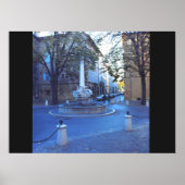 De fontein van de drie dolfijnen poster (Voorkant)