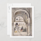 De fontein van de leeuwen, van de hal van de Ab Briefkaart (Voorkant / Achterkant)