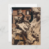 De fontein van de vier rivieren briefkaart (Voorkant / Achterkant)
