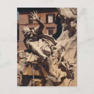 De fontein van de vier rivieren briefkaart