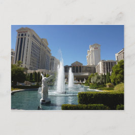 De Fonteinen van de Fontein van het Caesars Palace Briefkaart