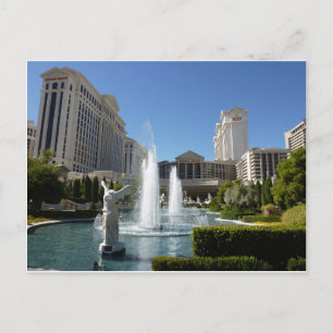 De Fonteinen van de Fontein van het Caesars Palace Briefkaart