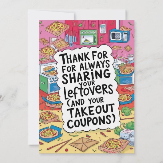 De Foodie Roommate Kaart (Voorkant)